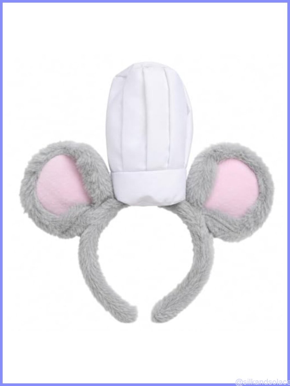 Plush Animal Ears Headband Adult Chef Mouse Costume Accessory